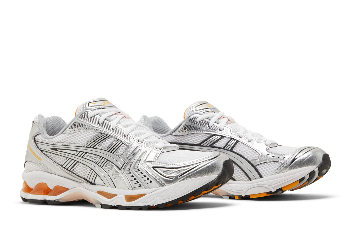 ASICS Gel-Kayano 14 White Pure Sliver Orange sneaker afbeelding 8 - stylecode 1201A019-106