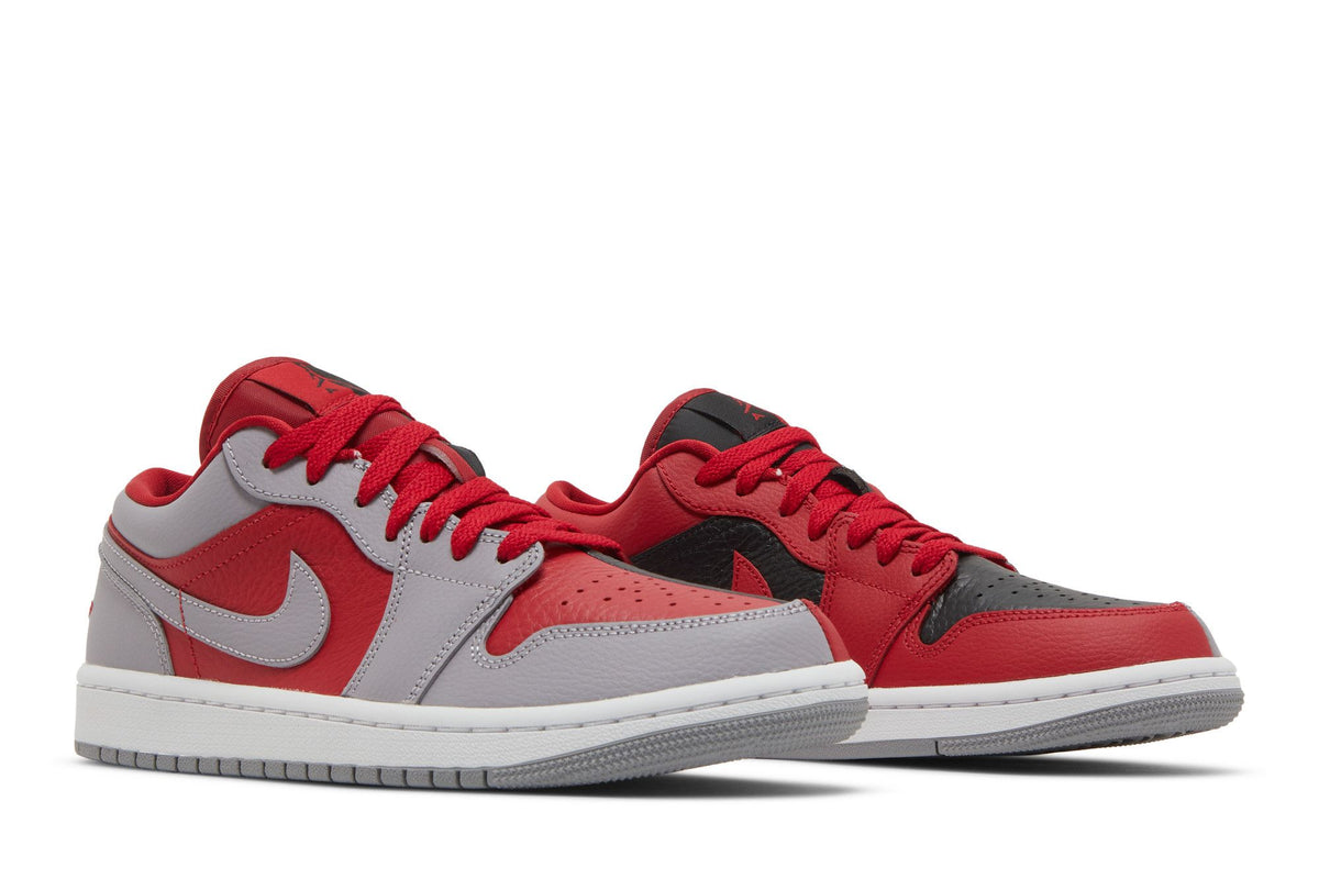 Jordan 1 Low SE Homage Split Gym Red Cement Grey (Women's) sneaker afbeelding 8 - stylecode DR0502-600
