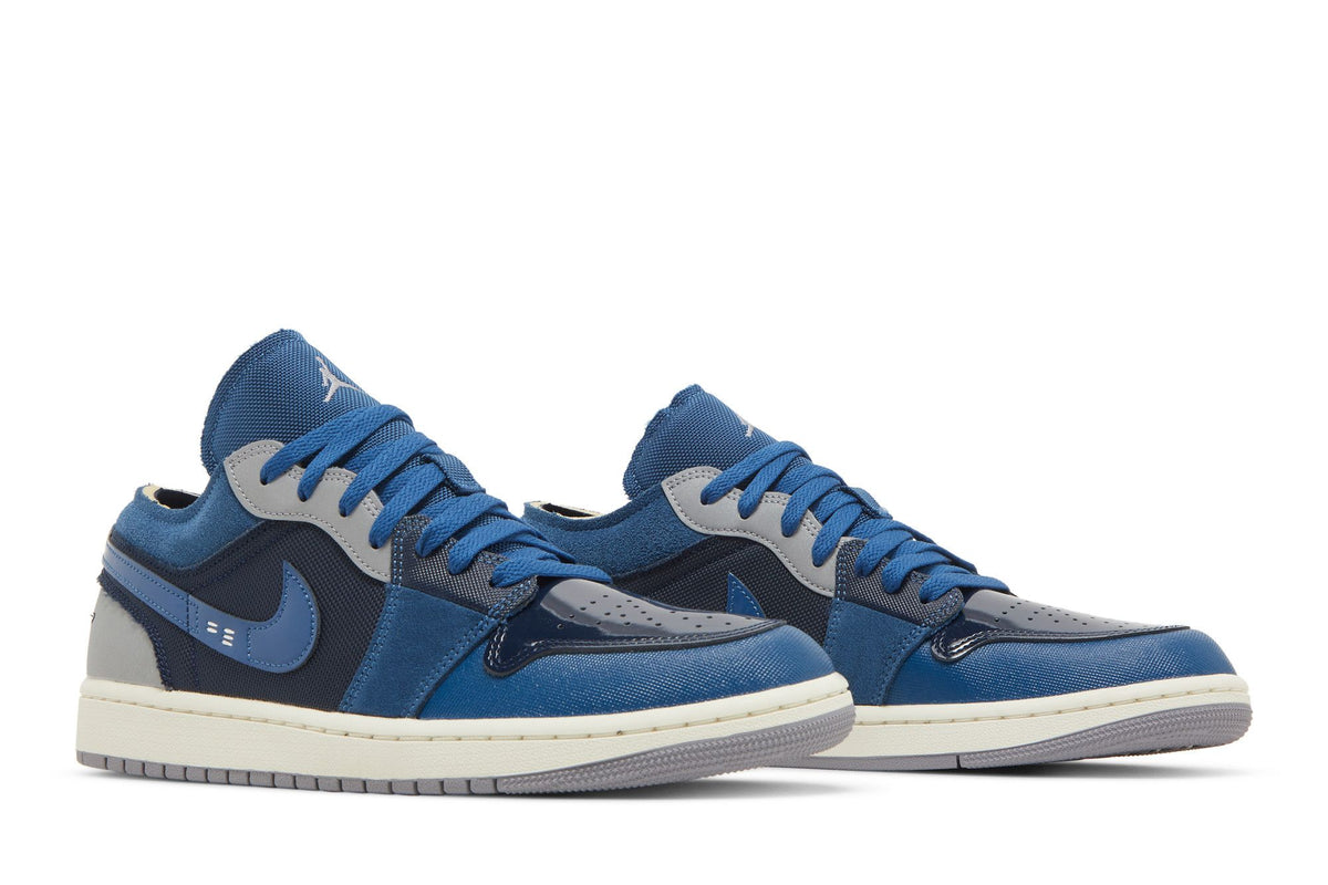 Jordan 1 Low SE Craft Obsidian French Blue Ashen Slate White sneaker afbeelding 8 - stylecode DR8867-400