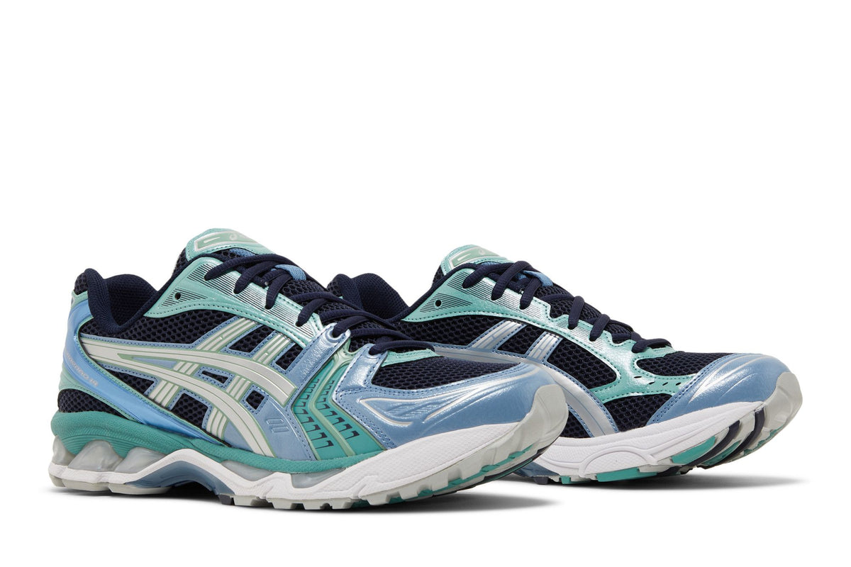 ASICS Gel-Kayano 14 Midnight Blue Pure Silver Aqua sneaker afbeelding 8 - stylecode 1201A019-402