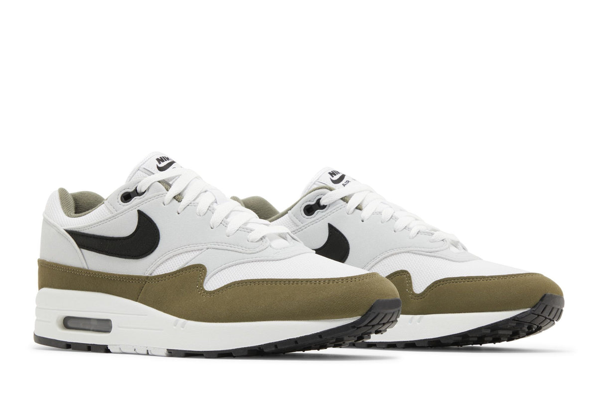 Nike Air Max 1 White Black Medium Olive sneaker afbeelding 8 - stylecode FD9082-102