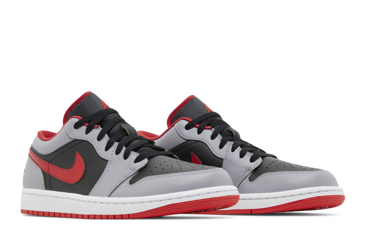 Jordan 1 Low Black Light Smoke Grey Gym Red sneaker afbeelding 8 - stylecode 553558-060