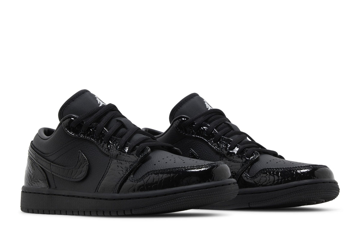 Jordan 1 Low SE Patent Elephant Black (Women's) sneaker afbeelding 8 - stylecode HJ7743-010