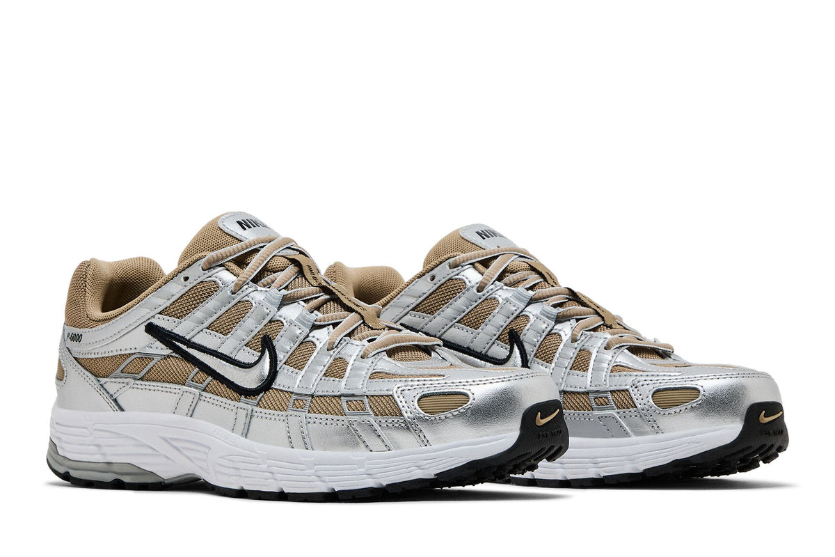 Nike P-6000 Khaki Metallic Silver sneaker afbeelding 8 - stylecode HQ3030-200