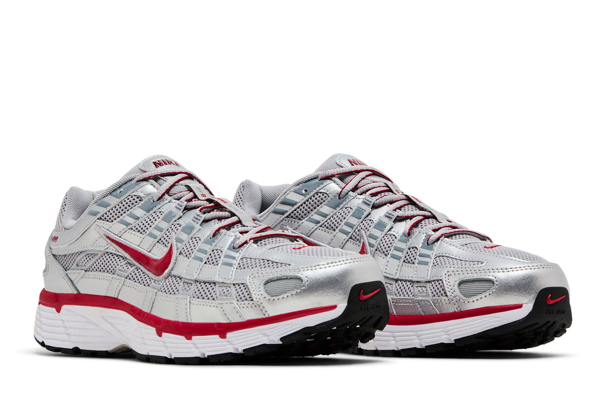 Nike P-6000 Metallic Silver Gym Red sneaker afbeelding 8 - stylecode CD6404-024