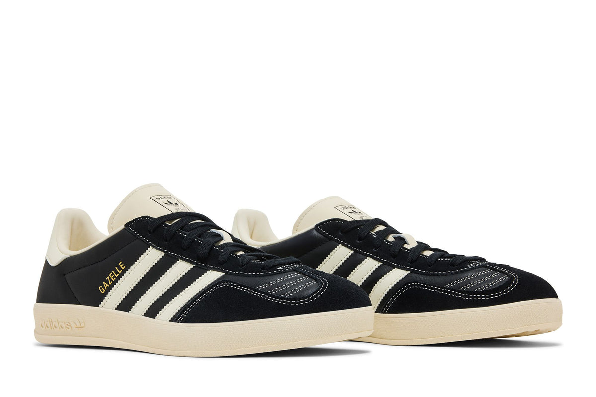 adidas Gazelle Indoor Core Black Cream White Gold Metallic sneaker afbeelding 8 - stylecode JQ8385