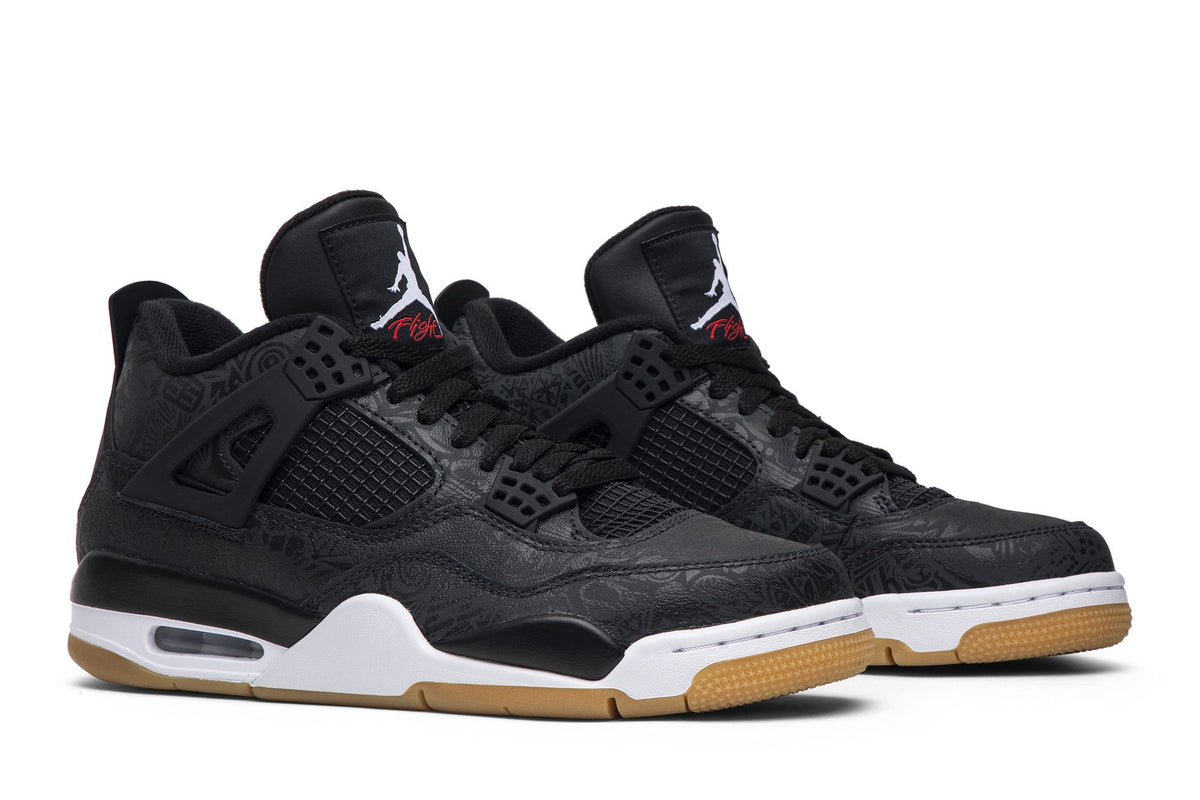 Jordan 4 Retro Laser Black Gum sneaker afbeelding 8 - stylecode CI1184-001