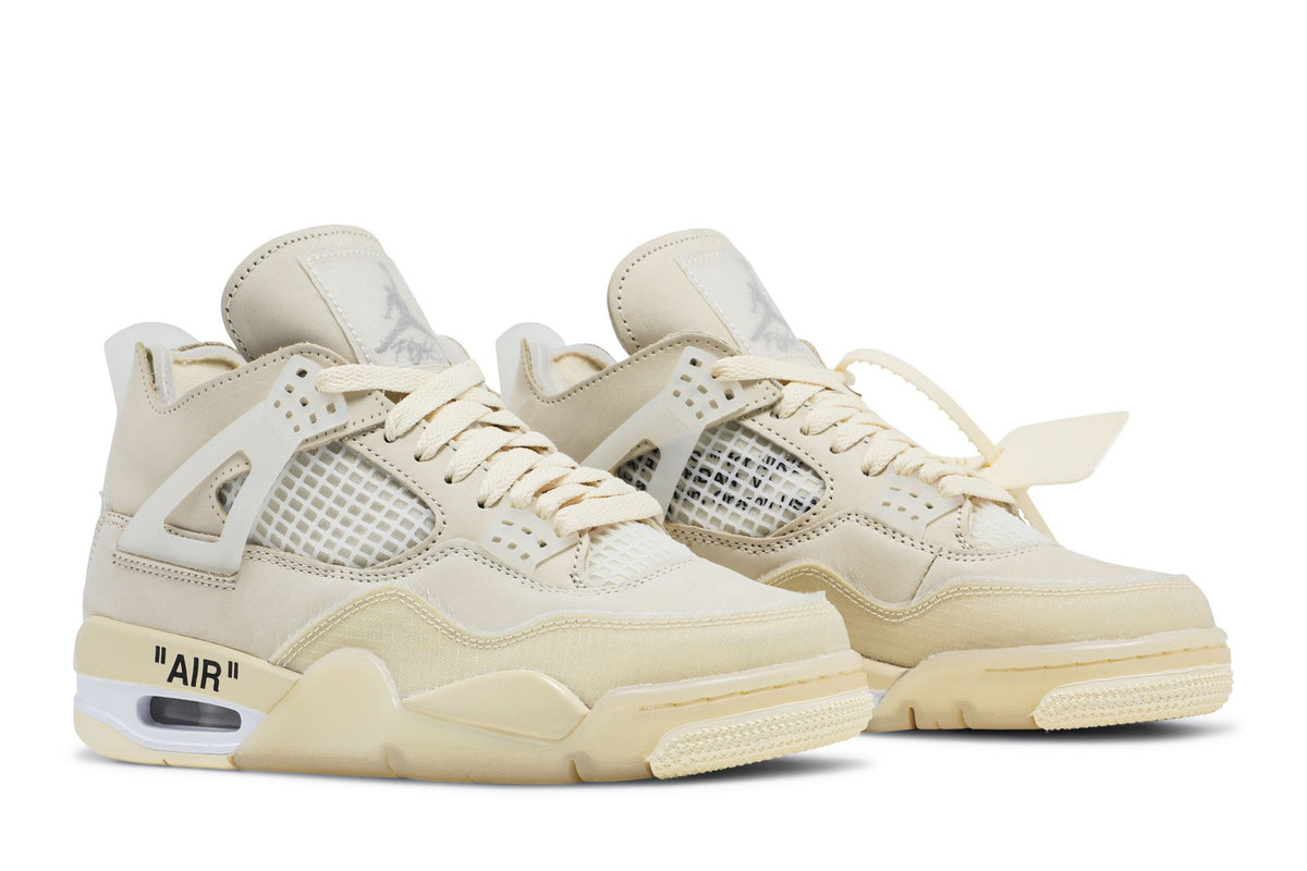 Jordan 4 Retro Off-White Sail (Women's) sneaker afbeelding 8 - stylecode CV9388-100