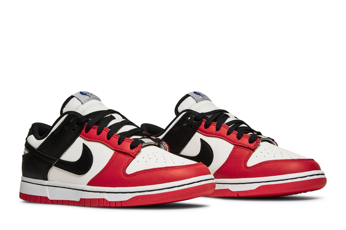 Nike Dunk Low EMB NBA 75th Anniversary Chicago sneaker afbeelding 8 - stylecode DD3363-100