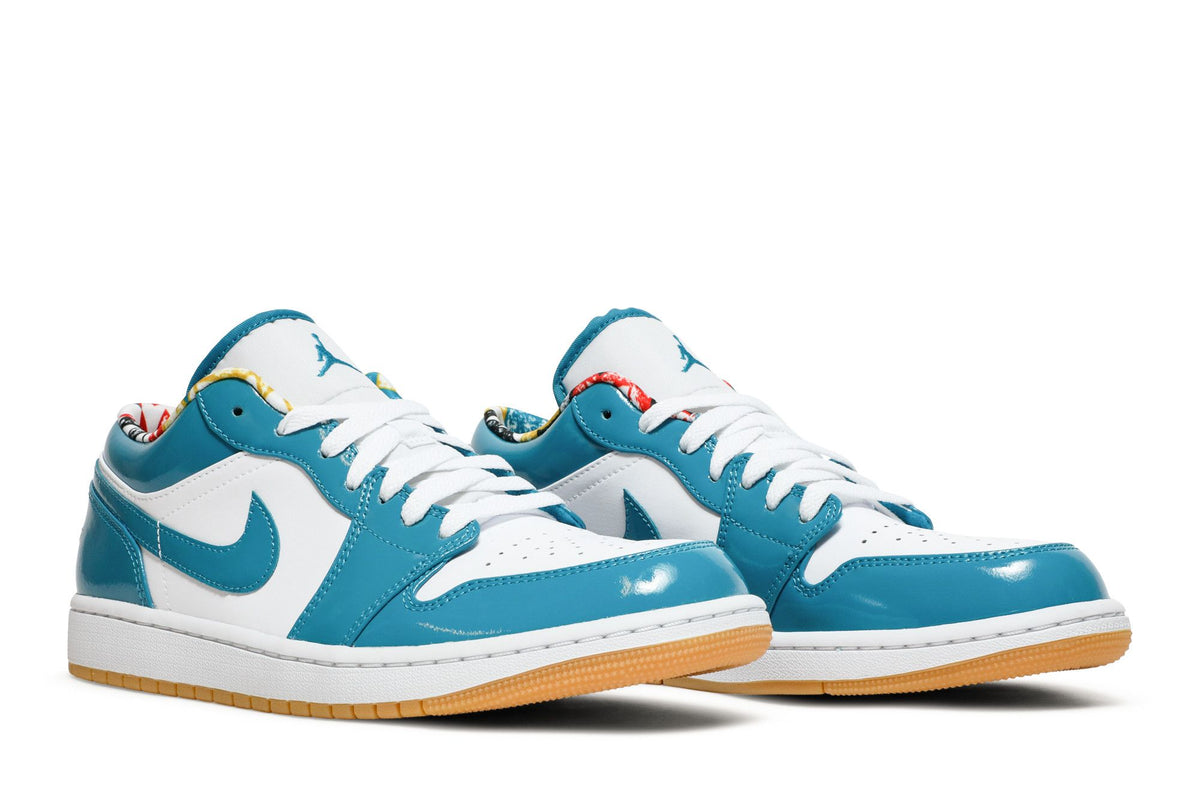 Jordan 1 Low SE Barcelona Cyber Teal sneaker afbeelding 8 - stylecode DC6991-400