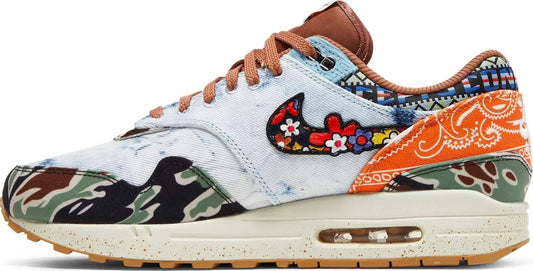 Nike Air Max 1 SP Concepts Heavy met geborduurde Swoosh en bloemen