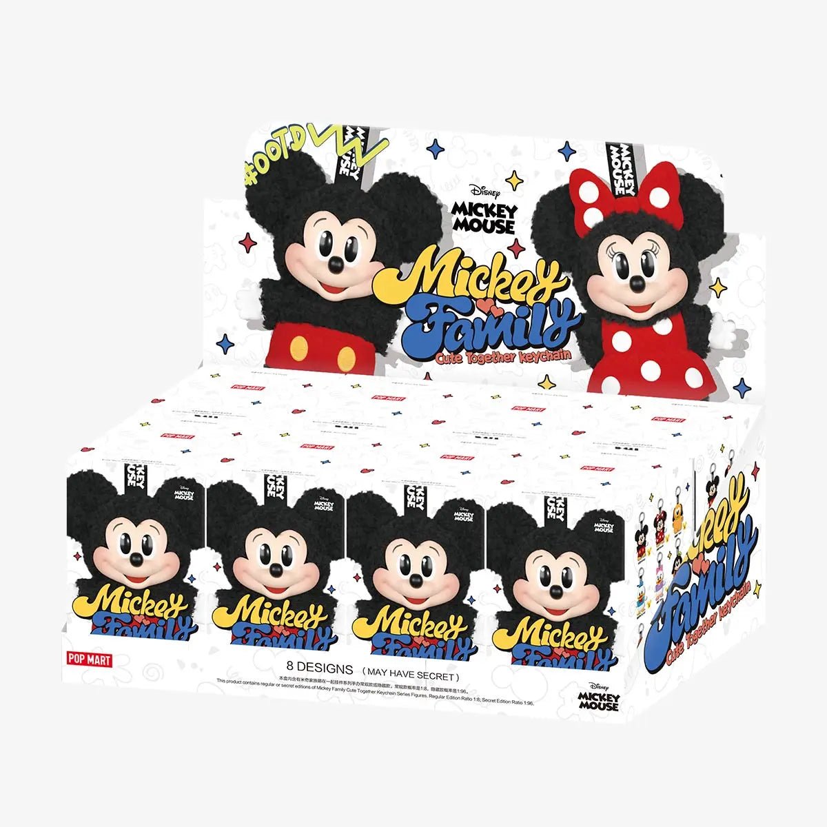 Pop Mart Disney - Mickey Family Together Series Plush Keychain Sealed Case - HYP3