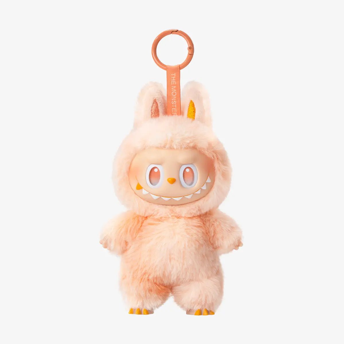 Pop Mart Labubu The Monsters Big into Energy Series - Happiness Vinyl Plush Pendant poppetje roze van kleur