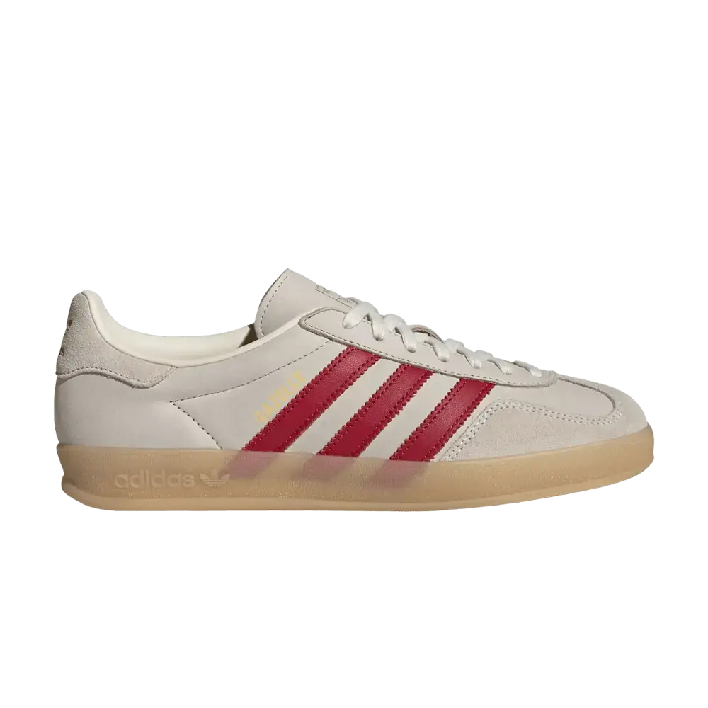 adidas Gazelle Indoor Cream White Red Gum sneaker 1 - stylecode IH9676