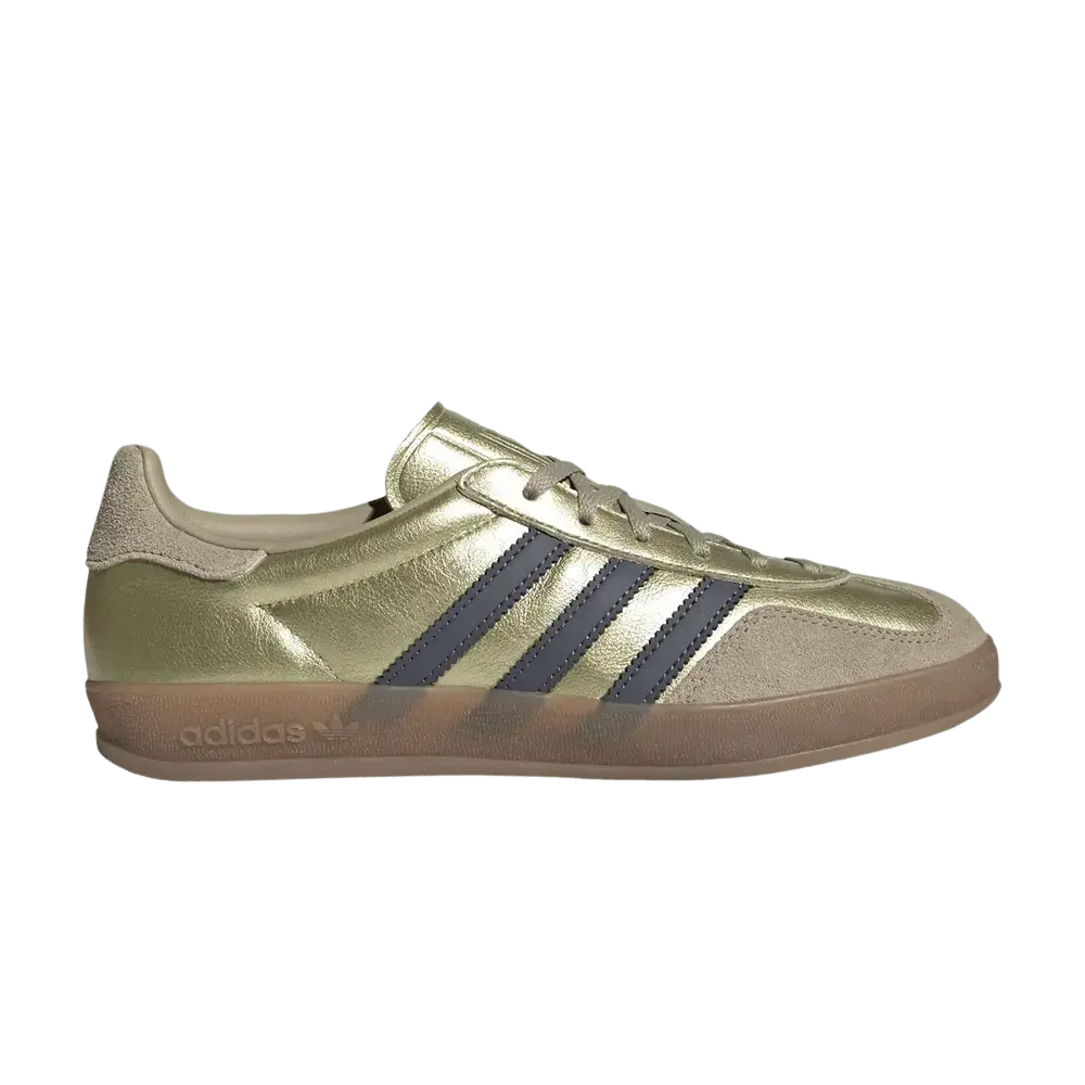 adidas Gazelle Indoor Gold Metallic Aurora Onix (Women's) sneaker 1 - stylecode JR2404