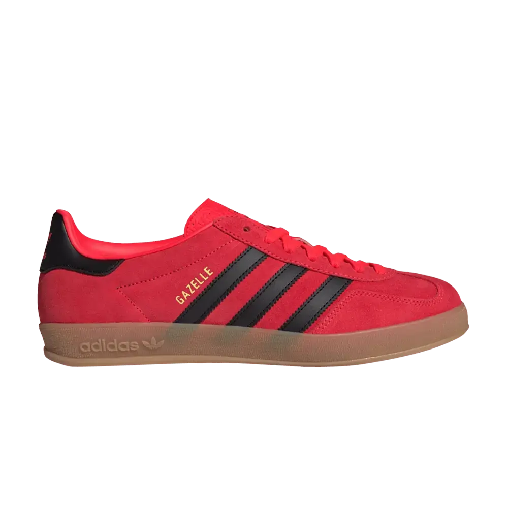 adidas Gazelle Indoor Lucid Red Black sneaker 1 - stylecode JR6304