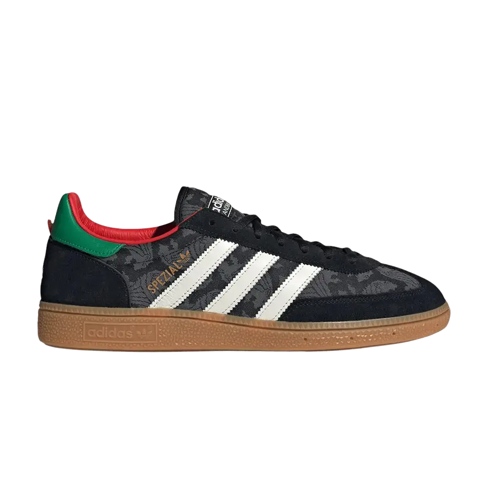 adidas Handball Spezial Black Core White Green sneaker 1 - stylecode HQ7261