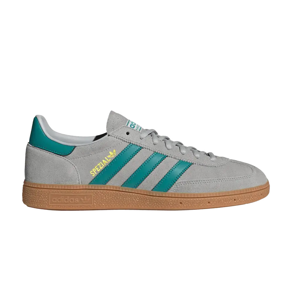 adidas Handball Spezial Grey Two Pure Teal Gold Metallic sneaker 1 - stylecode JR3844