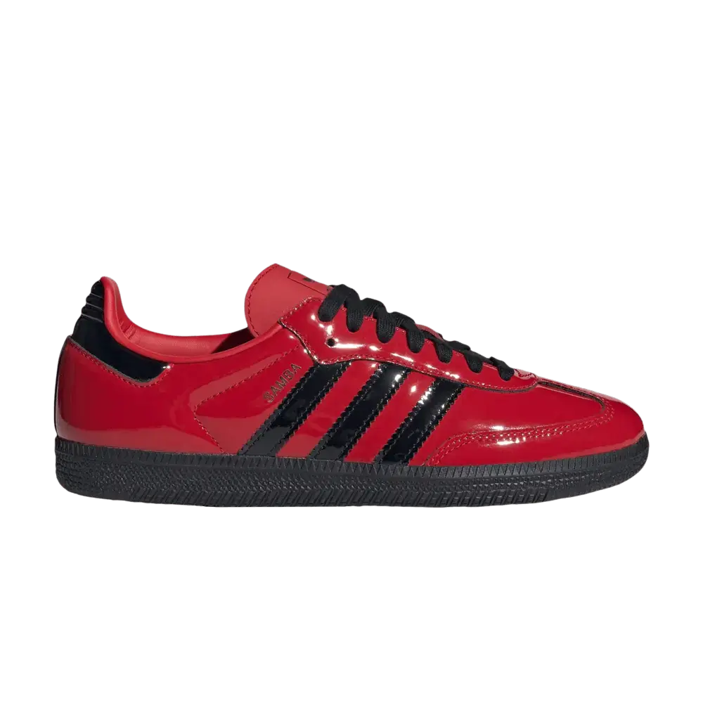 adidas Samba OG Better Scarlet Black Patent (Women's) sneaker 1 - stylecode IH3989