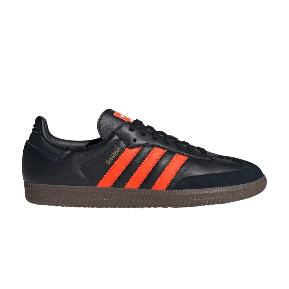 adidas Samba OG Black Impact Orange sneaker 1 - stylecode JR0910