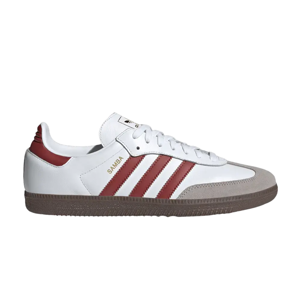 adidas Samba OG Cloud White Preloved Ruby sneaker 1 - stylecode JH8798