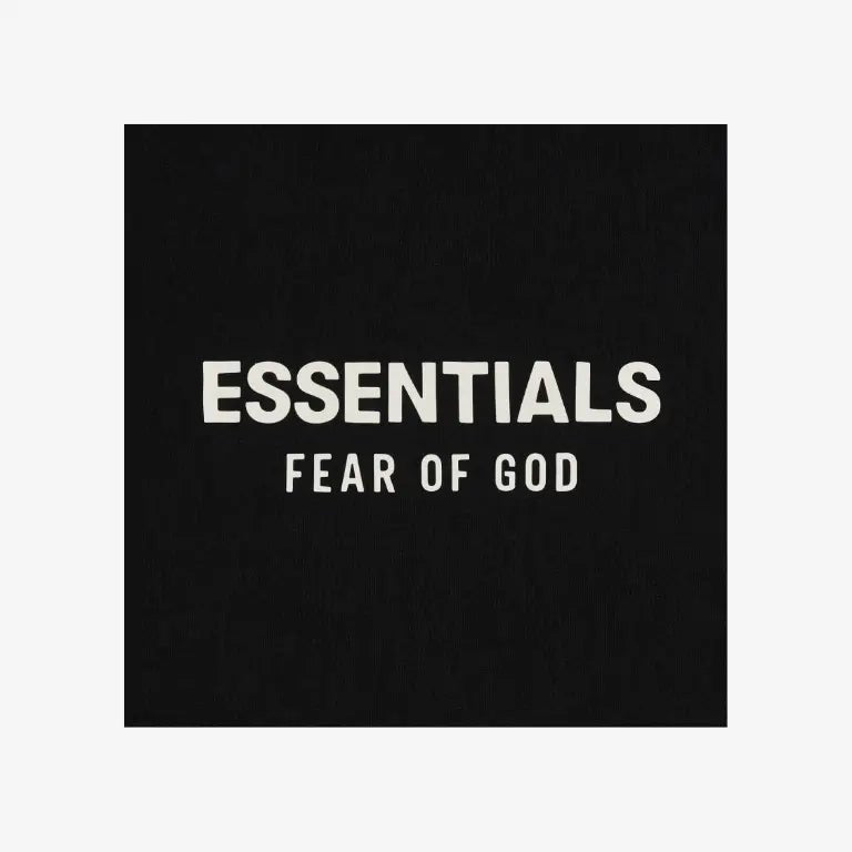 Fear of God Essentials Classic Sweatshort Jet Black (SS25) - HYP3