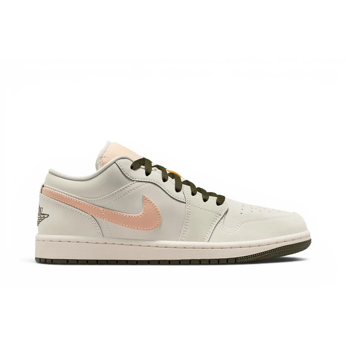 Jordan 1 Low Sail Crimson Tint Khaki (Women's) sneaker 1 - stylecode DC0774-111