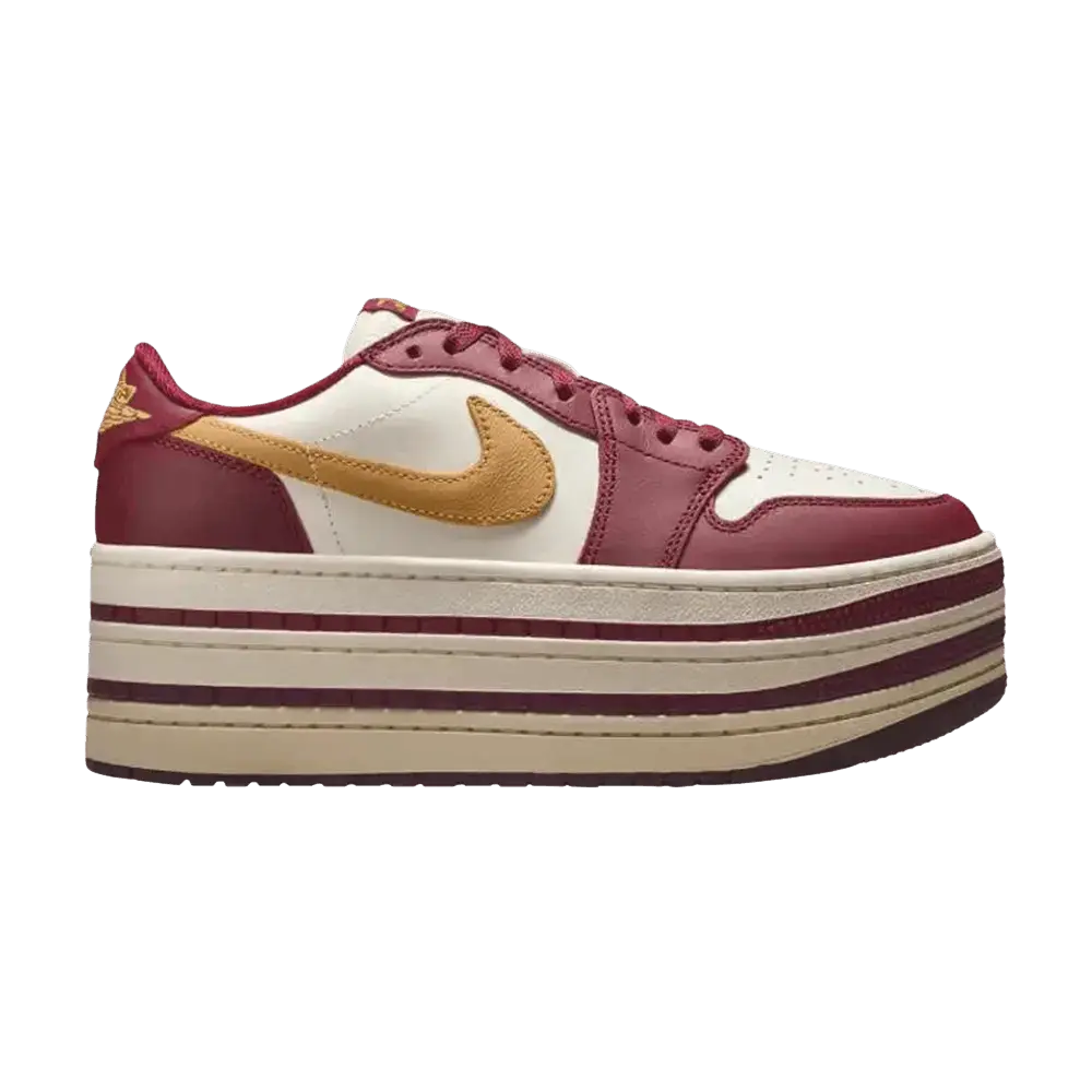 Jordan 1 Low Triple Stack Team Red Pale Ivory (Women's) sneaker 1 - stylecode HV8288-600