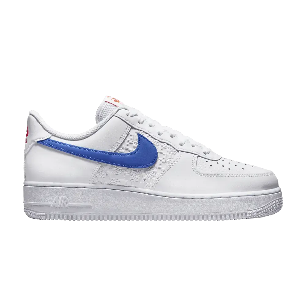 Nike Air Force 1 '07 Low Embossed Hoops Racer Blue sneaker 1 - stylecode FD0667-100
