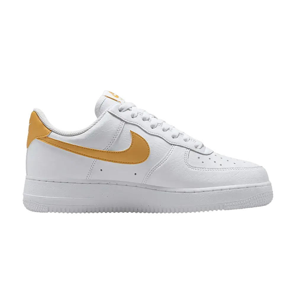 Nike Air Force 1 Low '07 Next Nature White Metallic Gold (Women's) sneaker 1 - stylecode DC9486-114