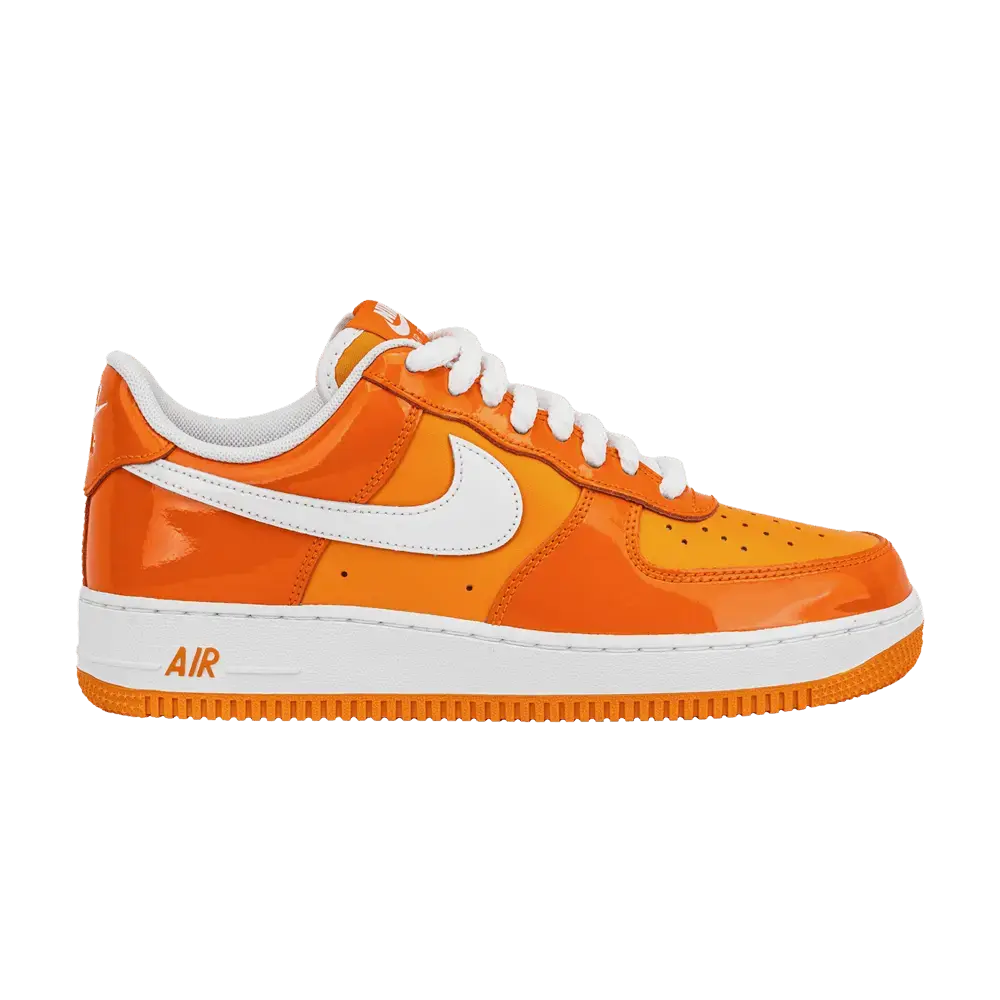 Nike Air Force 1 Low '07 Orange White Patent sneaker 1 - stylecode HV9405-800