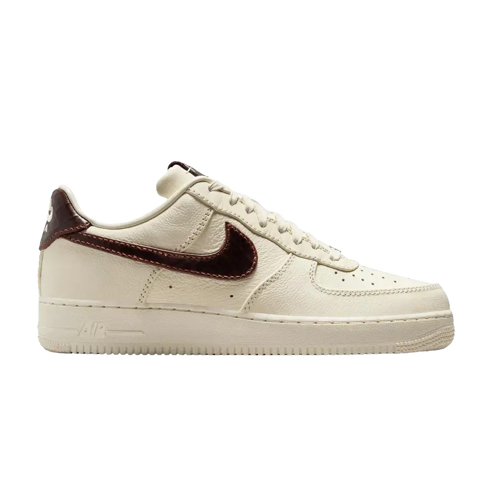 Nike Air Force 1 Low '07 Soft Pearl Brown Croc sneaker 1 - stylecode IH7332-001