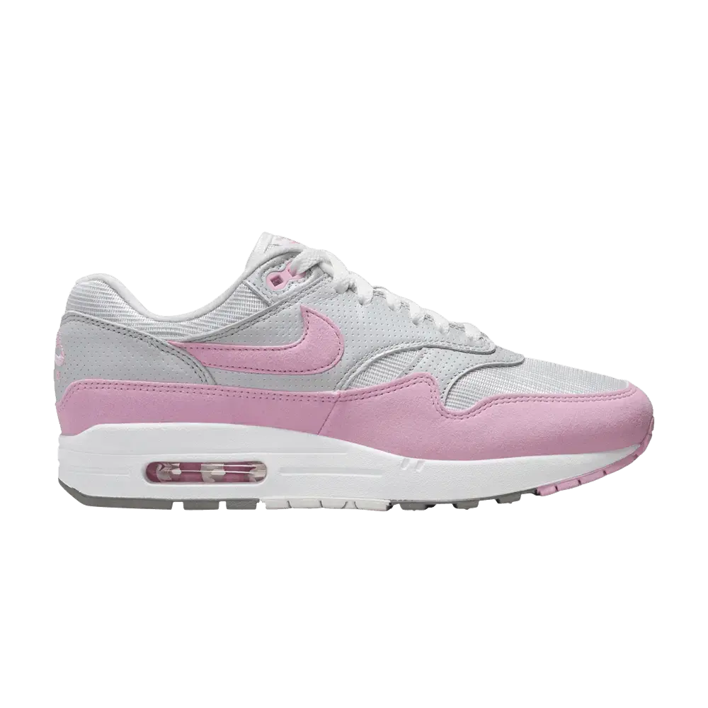 Nike Air Max 1 '87 Metallic Platinum Pink Rise (Women's) sneaker 1 - stylecode HF5387-001