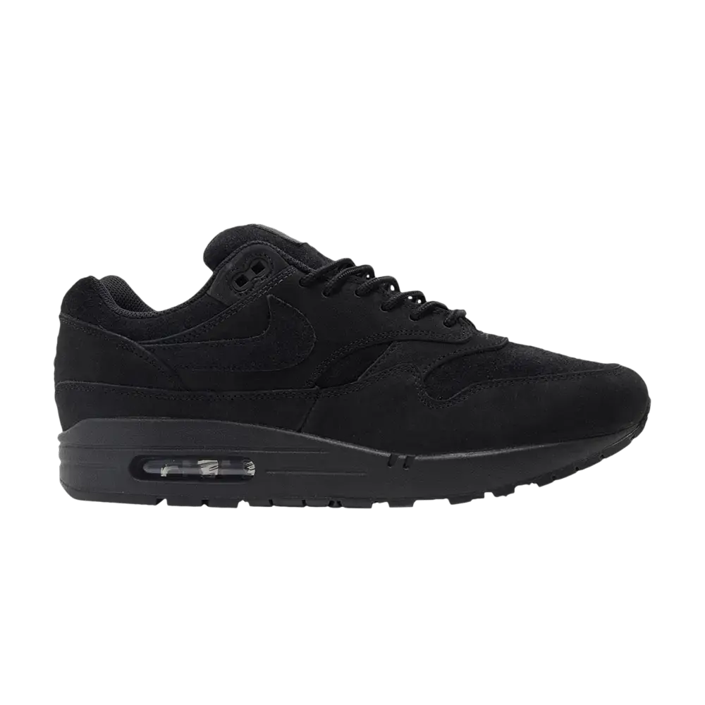Nike Air Max 1 Premium Nubuck Black Cat sneaker 1 - stylecode HV8065-001
