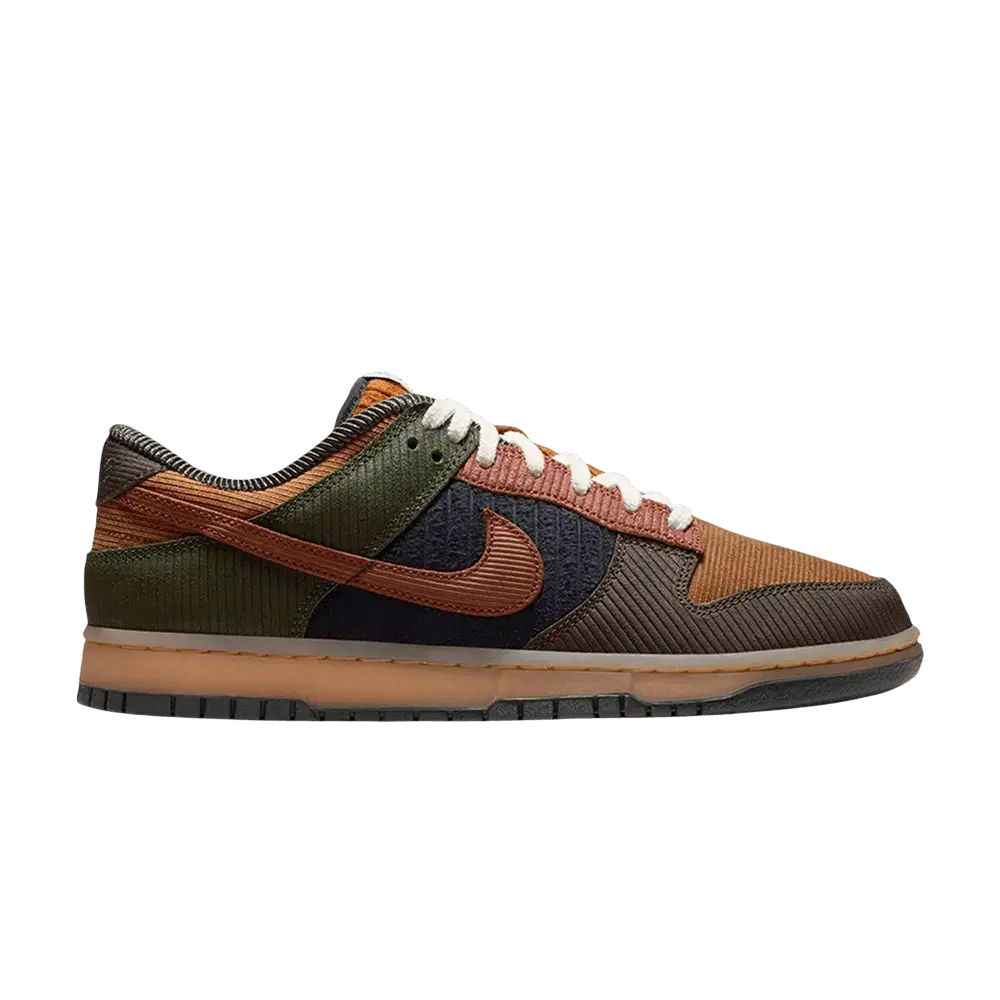 Nike Dunk Low Retro Premium Light British Tan Cinnamon Corduroy sneaker 1 - stylecode IB7746-201
