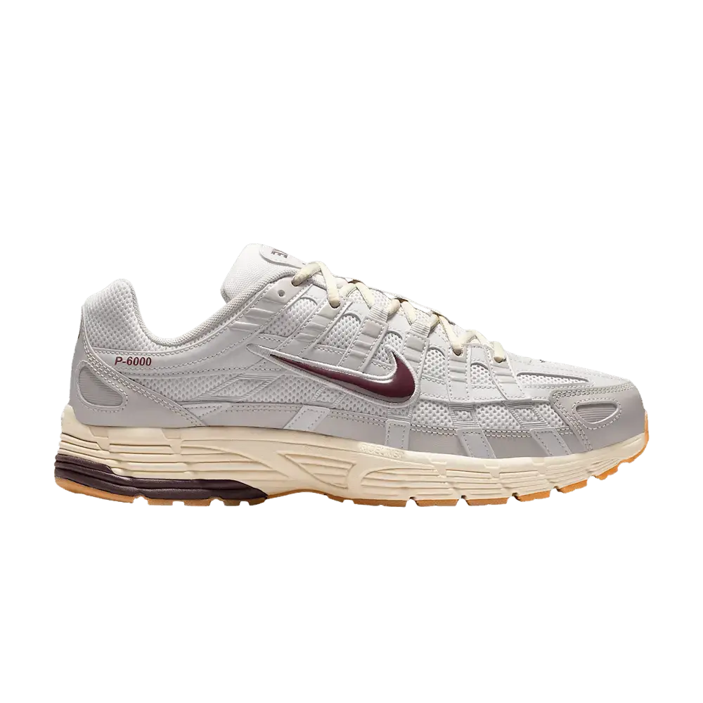 Nike P-6000 College Grey Burgundy Crush sneaker 1 - stylecode CD6404-028