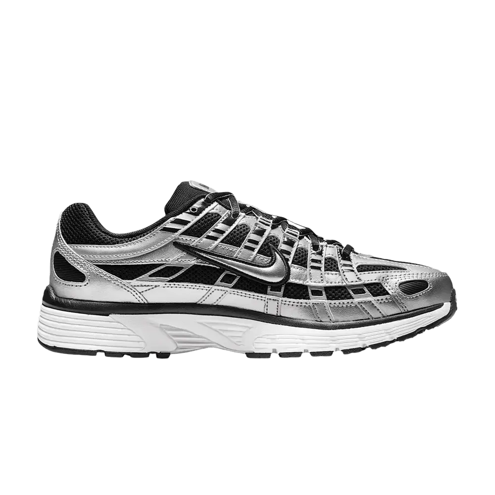Nike P-6000 Metallic Silver Black White (Women's) sneaker 1 - stylecode BV1021-013