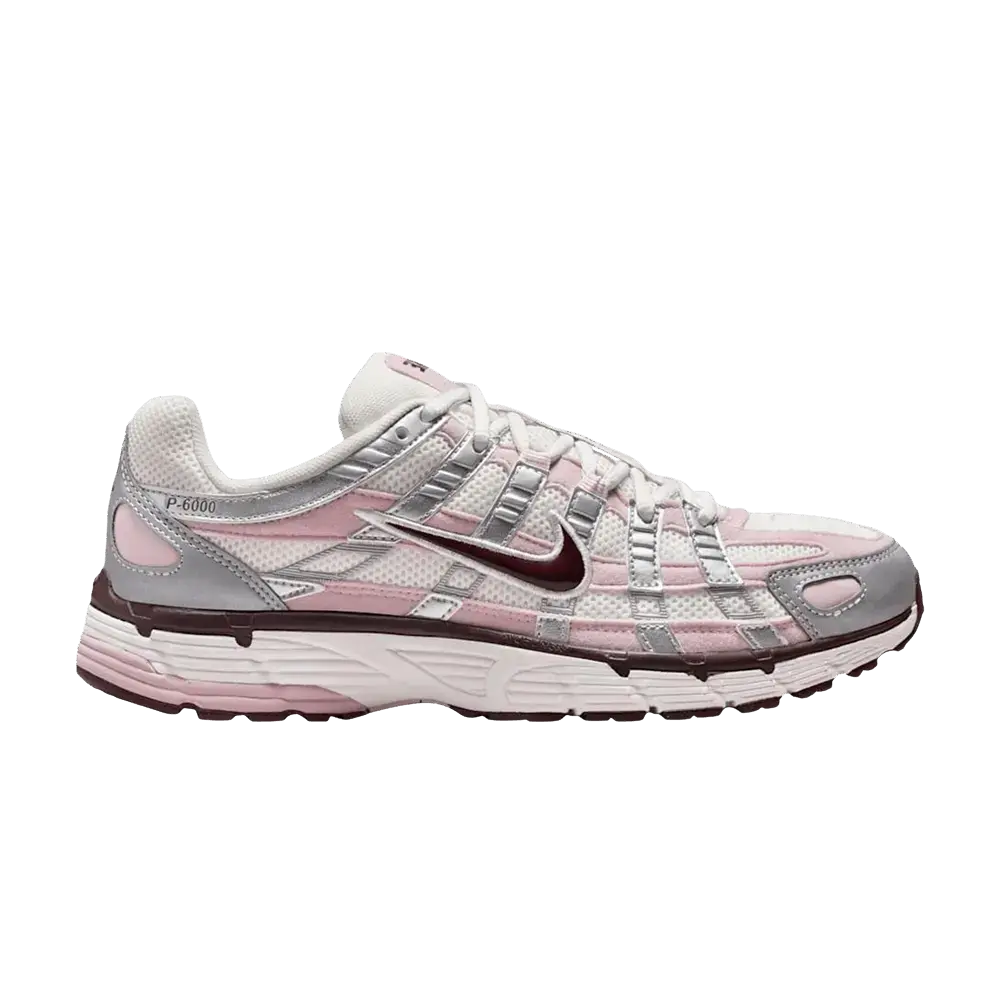 Nike P-6000 Silver Burgundy Plum Chalk (Women's) sneaker 1 - stylecode IM6026-121
