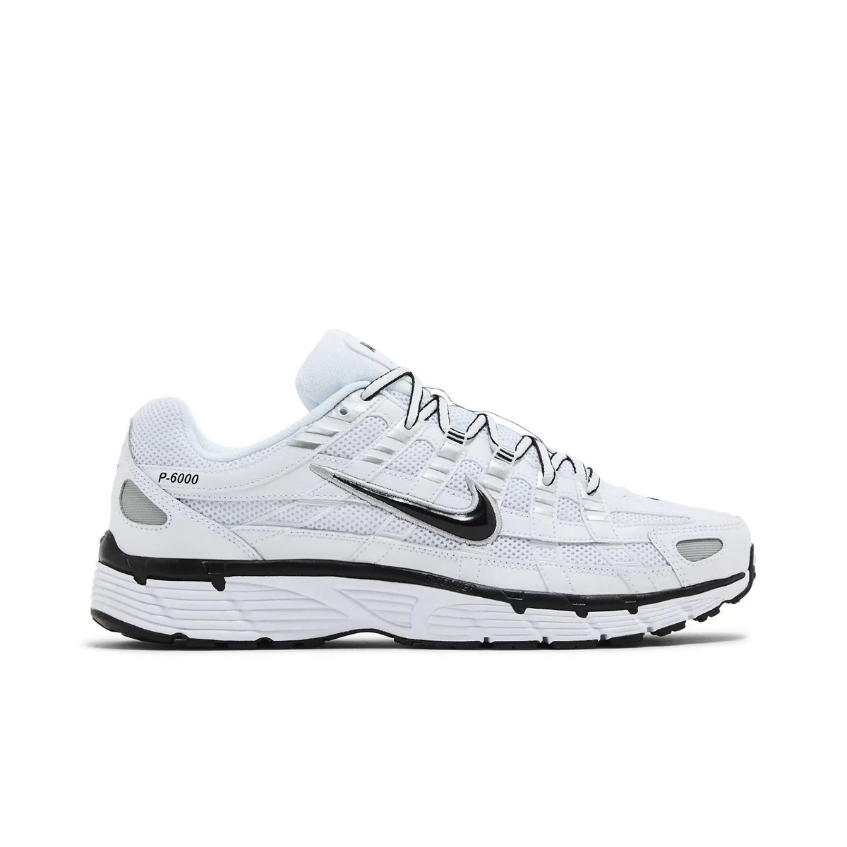 Nike P-6000 White Metallic Silver Black sneaker 1 - stylecode CD6404-107