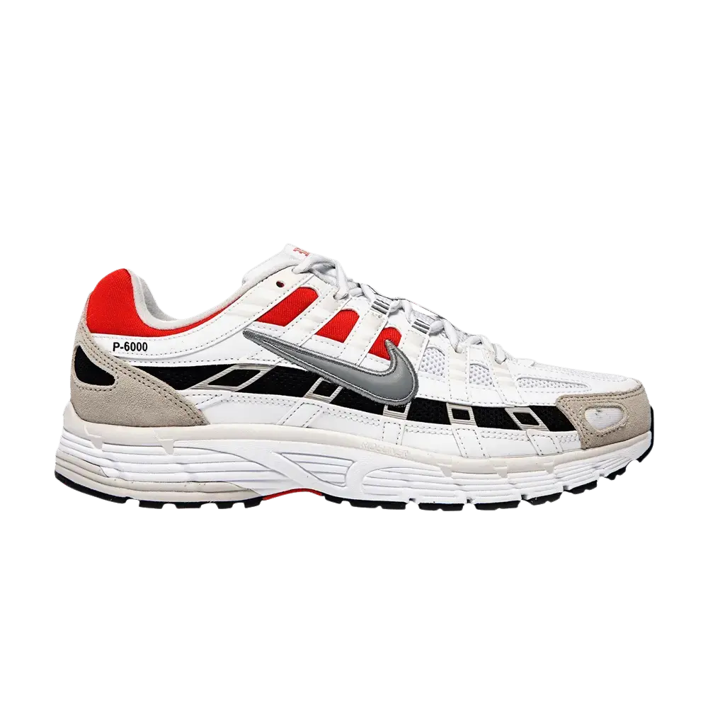 Nike P-6000 White University Red sneaker 1 - stylecode CV3038-100
