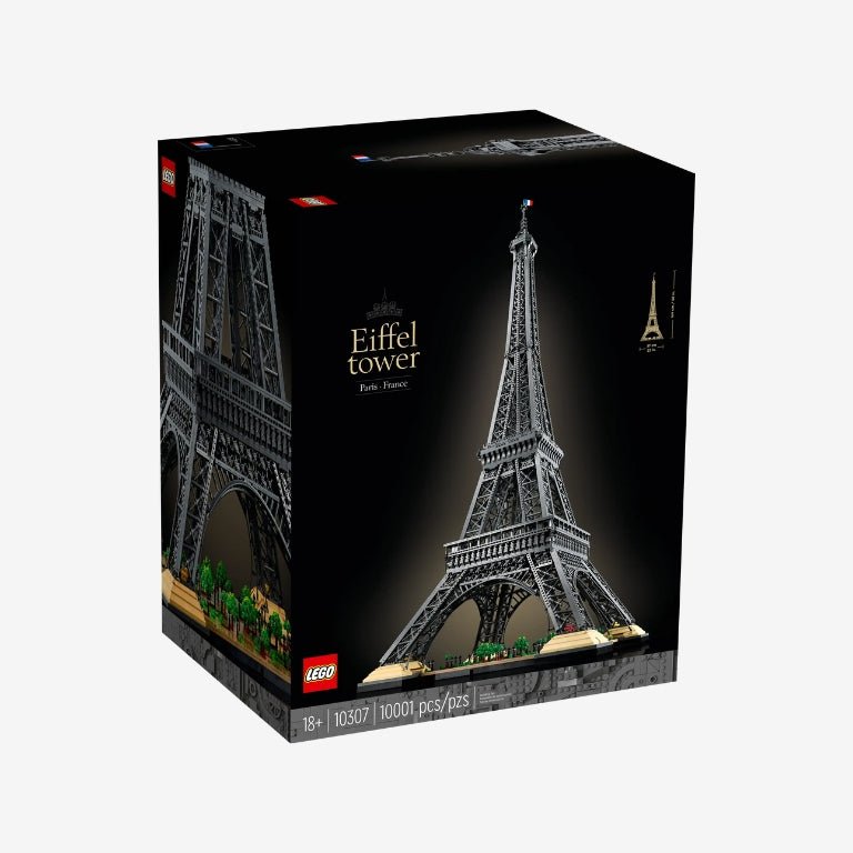 LEGO Icons Eiffeltoren 10307 – voorkant van de bouwset met realistisch design