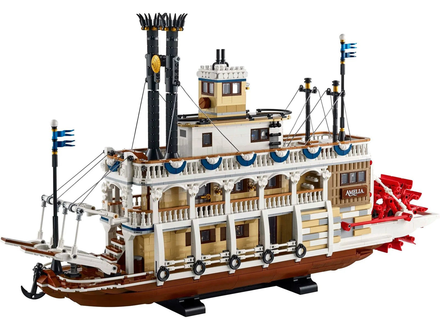 LEGO Ideas 21356 – stoomboot displaymodel met 4090 onderdelen voor volwassen bouwers