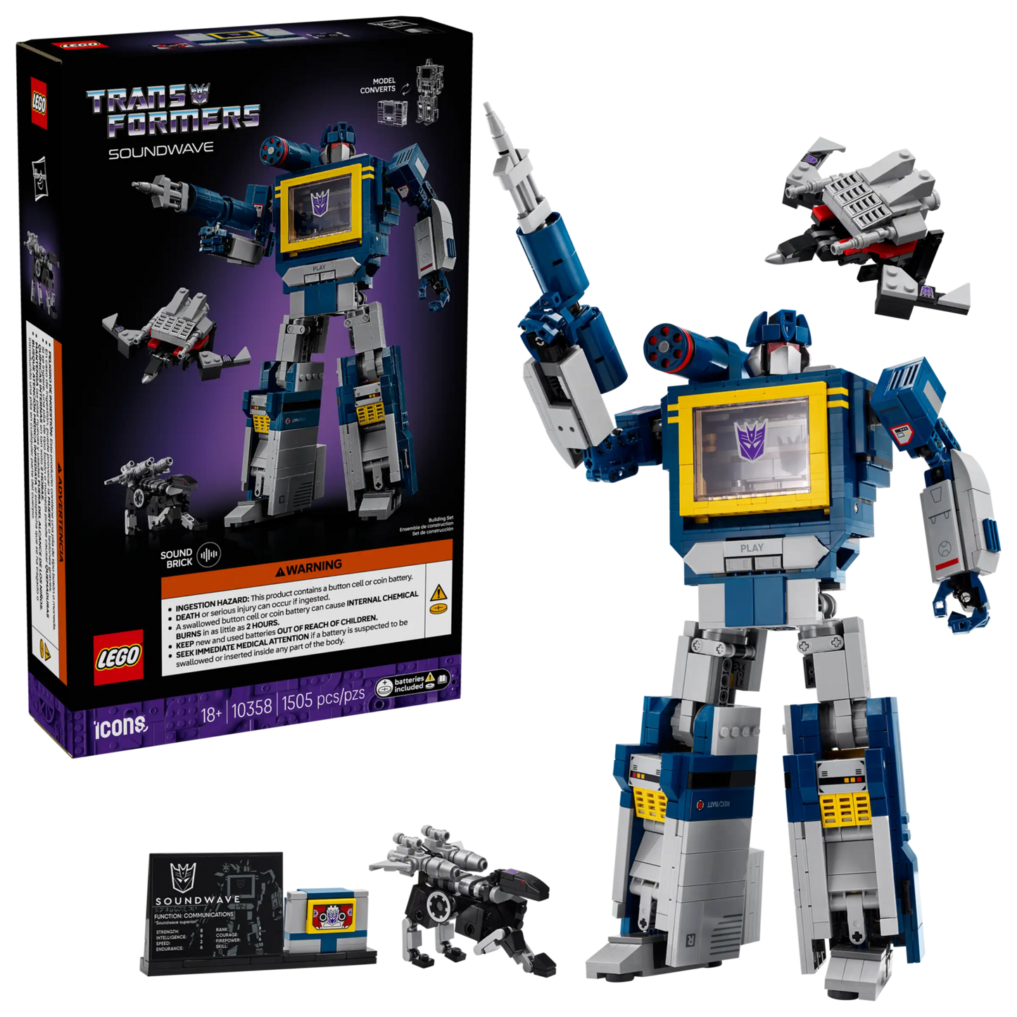 LEGO Icons Transformers: Soundwave (10358)