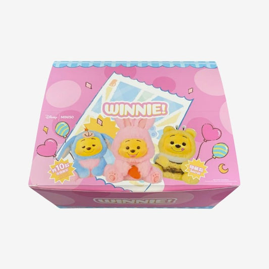 Miniso Disney Winnie the Pooh Naughty Party Series Vinyl Plush Pendant Blind Box