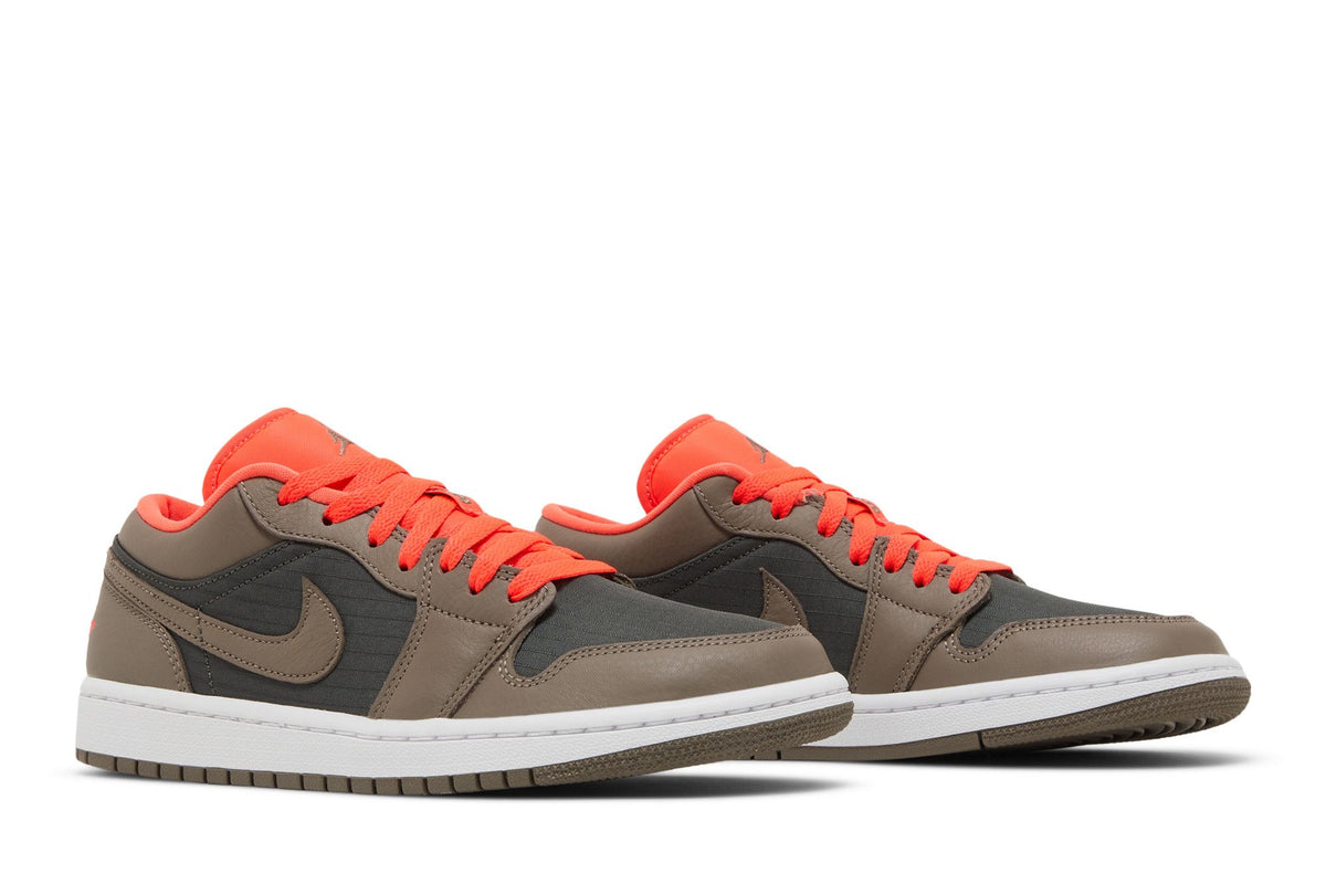 Jordan 1 Low SE Newsprint Olive Grey (Women's) sneaker afbeelding 8 - stylecode DQ6076-002