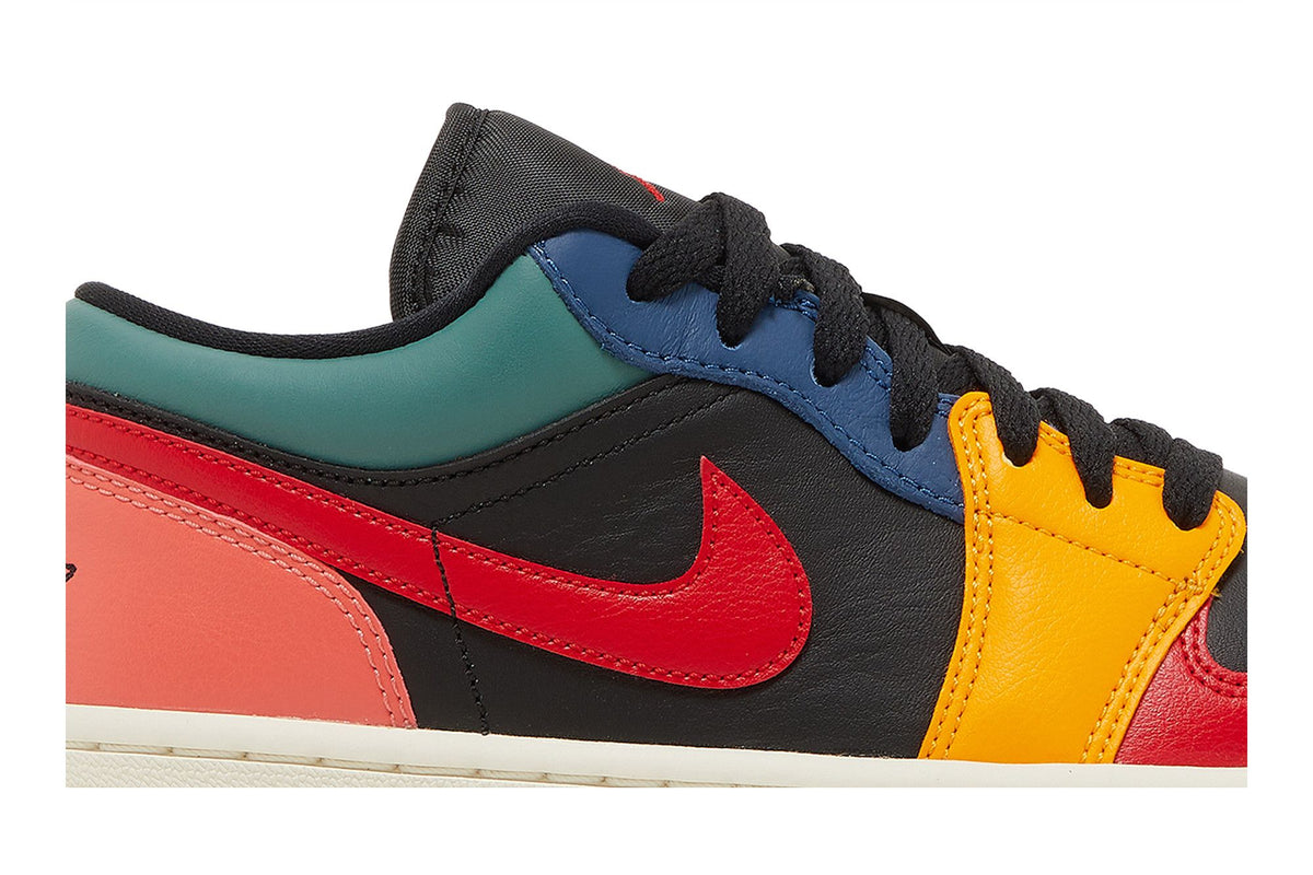 Air Jordan 1 Low SE Black Multi-Color (Women's) sneaker afbeelding 2 - stylecode DN3739-060