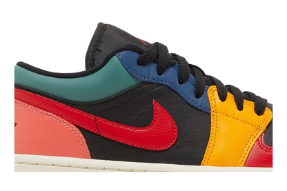 Air Jordan 1 Low SE Black Multi-Color (Women's) sneaker afbeelding 2 - stylecode DN3739-060