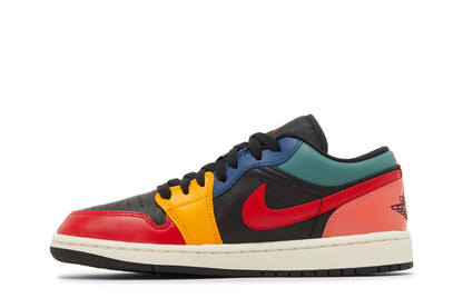 Air Jordan 1 Low SE Black Multi-Color (Women's) sneaker afbeelding 3 - stylecode DN3739-060