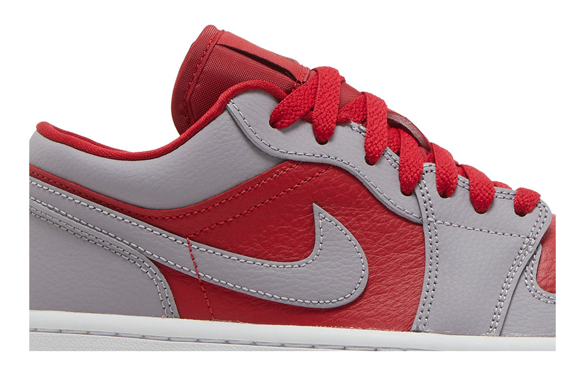 Jordan 1 Low SE Homage Split Gym Red Cement Grey (Women's) sneaker afbeelding 2 - stylecode DR0502-600