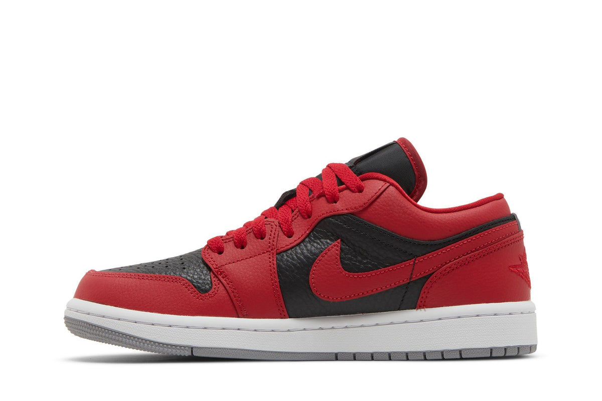 Jordan 1 Low SE Homage Split Gym Red Cement Grey (Women's) sneaker afbeelding 3 - stylecode DR0502-600